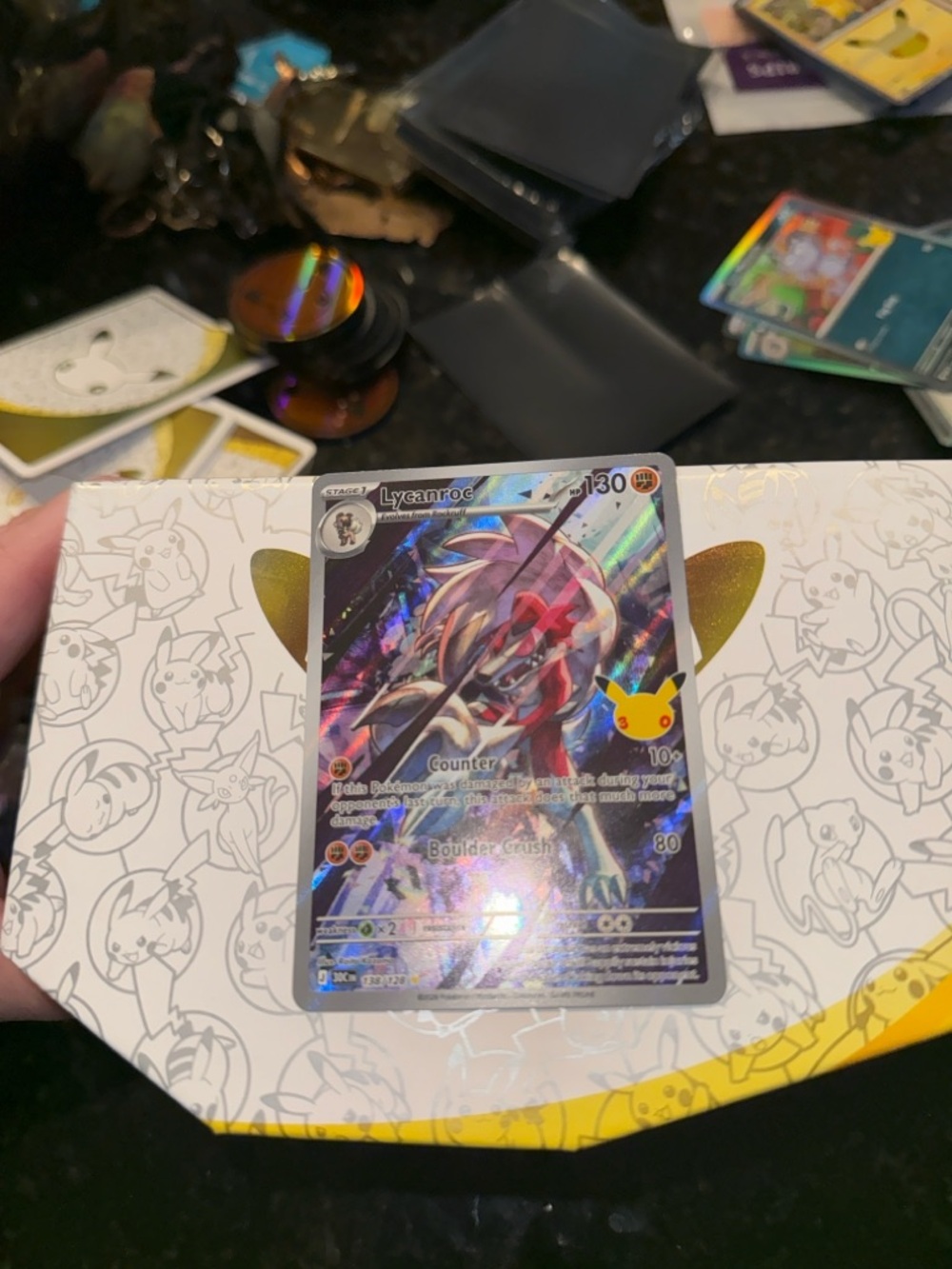 Lycanroc - 138/128 Illustration Rare - 30th Celebration (30C) Pokemon